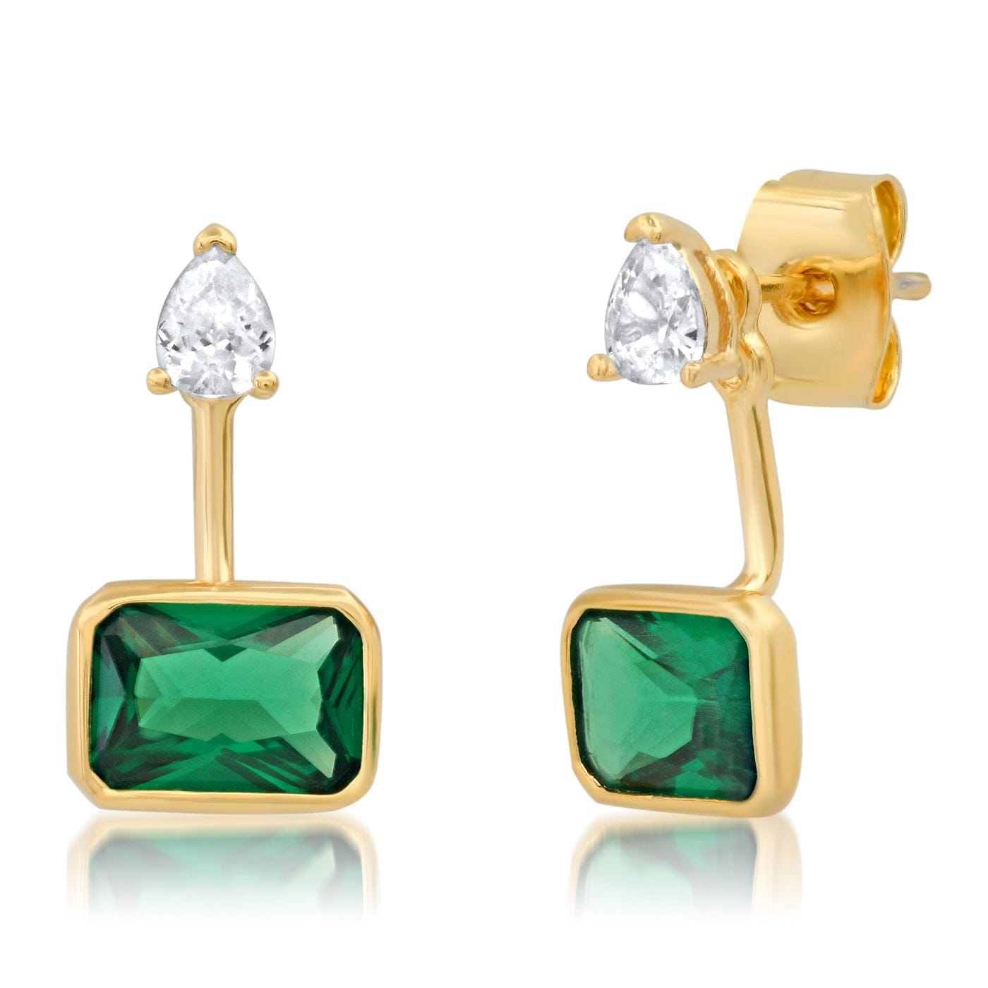 TAI JEWELRY Earrings EMERALD Gemma Ear Jacket