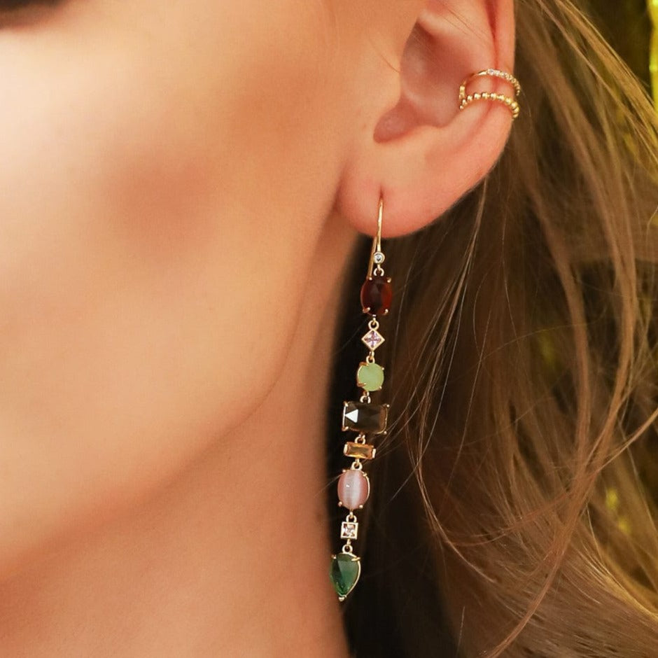 TAI JEWELRY Earrings Gemma Stacked Drop Earrings