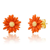 TAI JEWELRY | Gerbera Daisy Studs | Earrings |