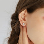 TAI JEWELRY | Glass Heart Studs | Earrings |
