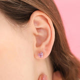 TAI JEWELRY Earrings Glass Heart Studs