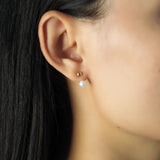 TAI JEWELRY | Gold Ball And Freshwater Pearl Ear Jacket | Earrings |
