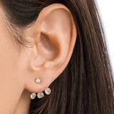 TAI JEWELRY Earrings GOLD-MOON Gold- Moon Glass Earrings