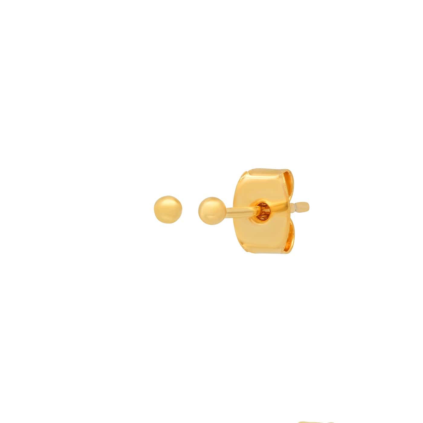 TAI JEWELRY Earrings Gold Sphere Studs | 2mm