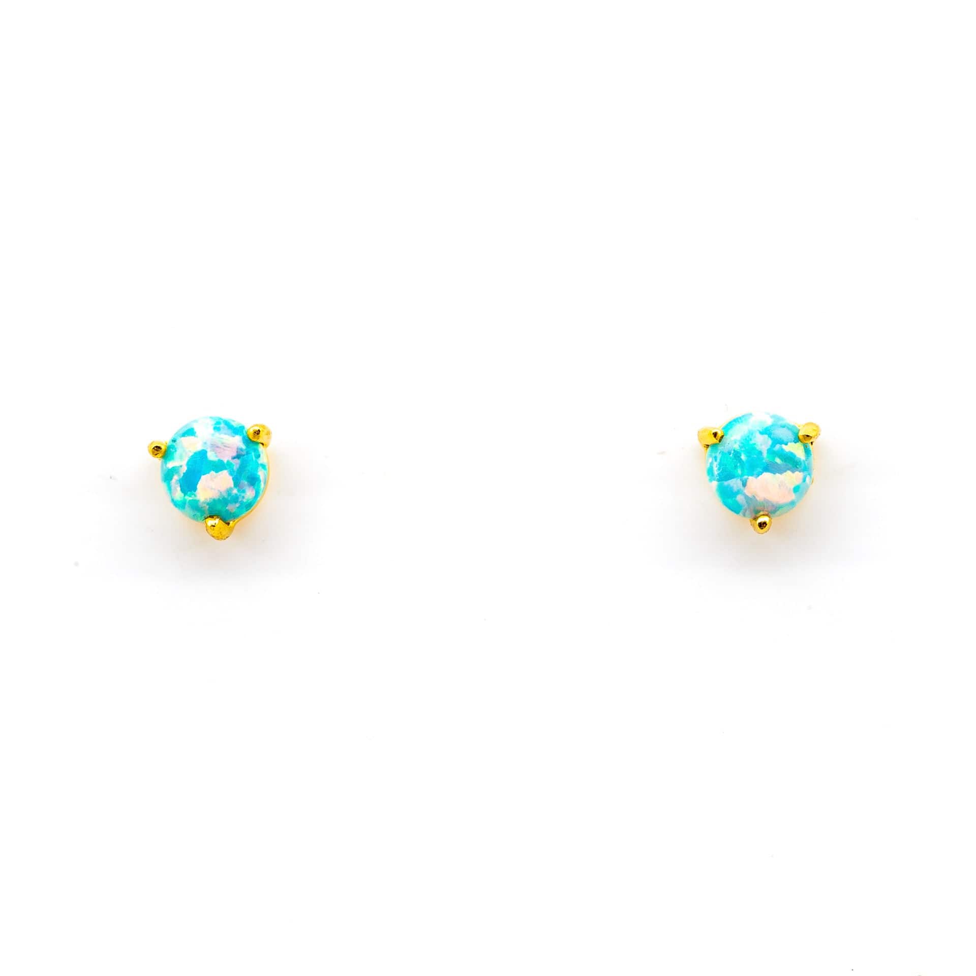 TAI JEWELRY | Blue Opal Stud | Earrings |