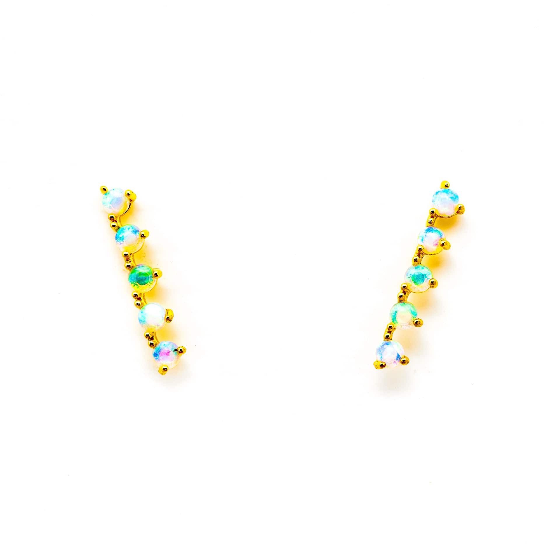TAI JEWELRY | White Opal Ear Climber | Earrings |