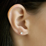 TAI JEWELRY | White Opal Stud | Earrings |