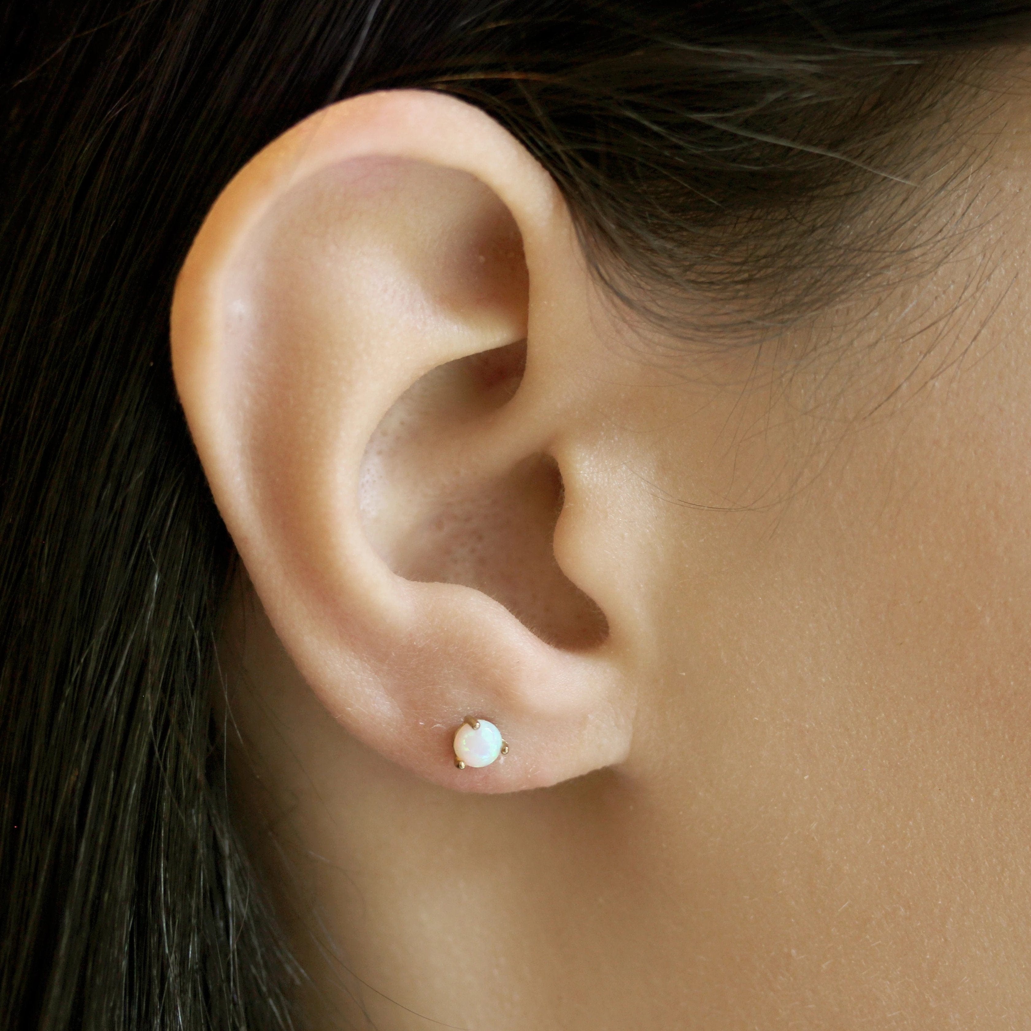 TAI JEWELRY | White Opal Stud | Earrings |