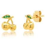 TAI JEWELRY | Golden Cherry Studs | Earrings |