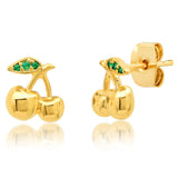 TAI JEWELRY | Golden Cherry Studs | Earrings |