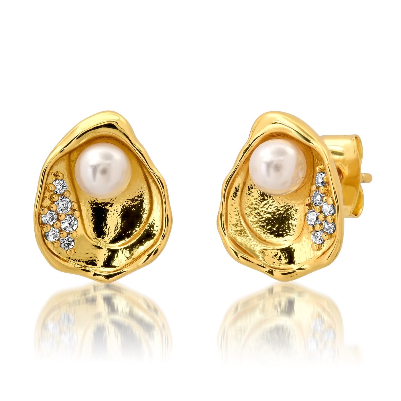 TAI JEWELRY | Golden Pearl Oasis Stud Earrings | Earrings |
