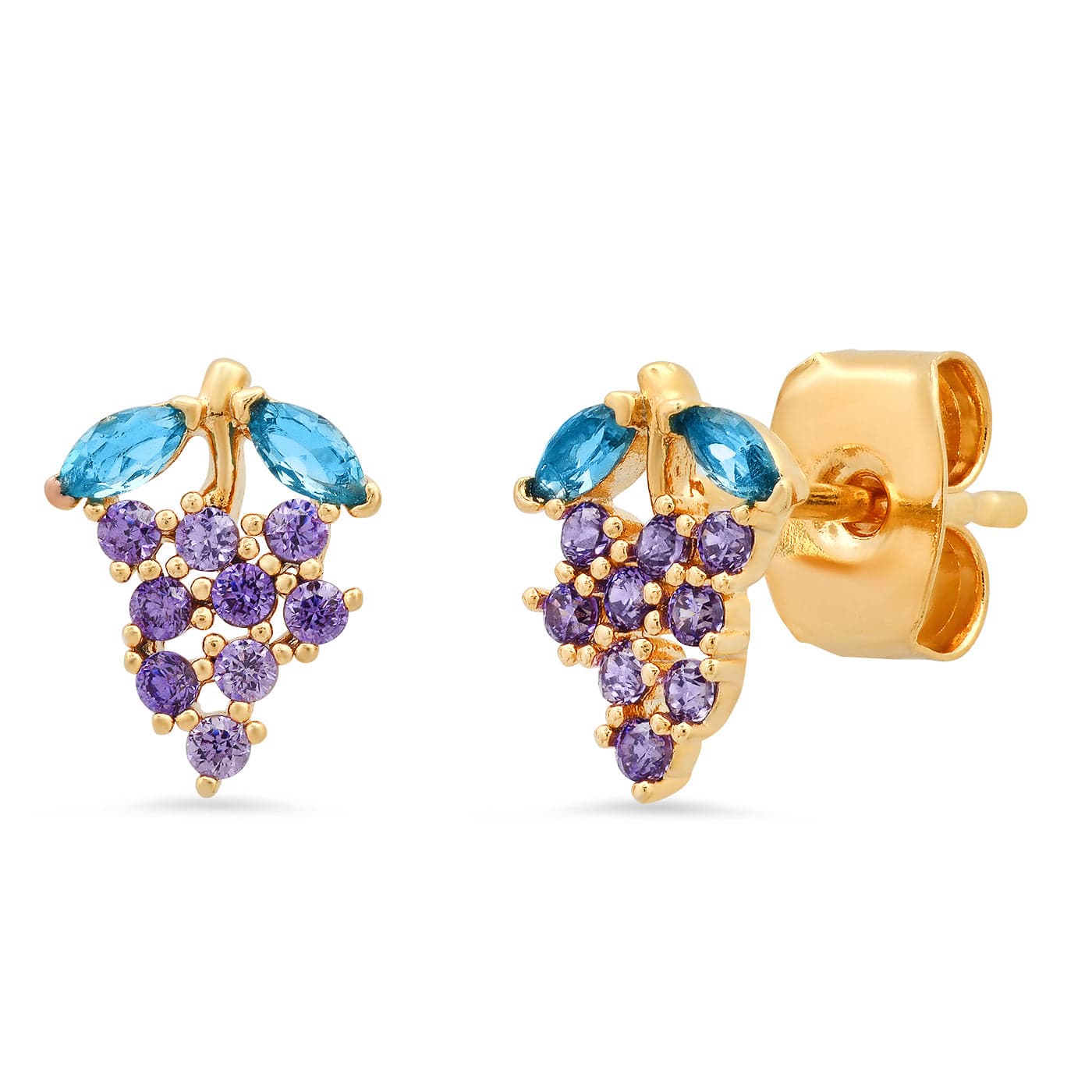 TAI JEWELRY Earrings Grape Studs