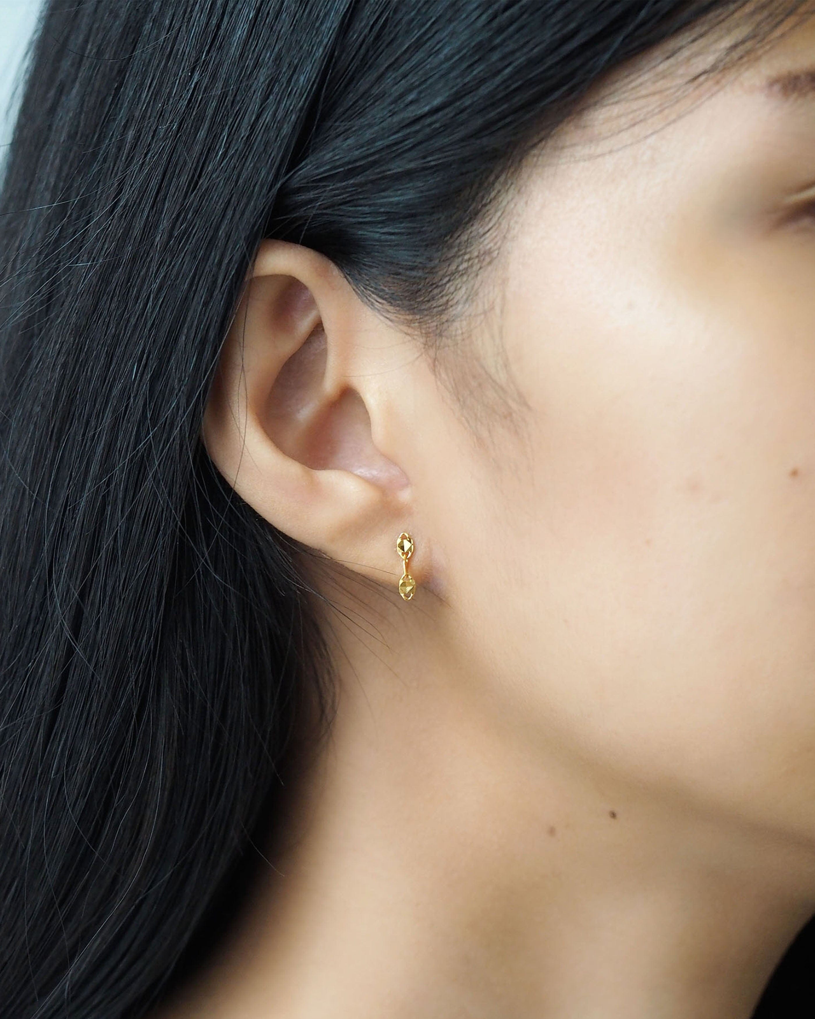 TAI JEWELRY | Hammered Chain Link Earrings | Earrings |