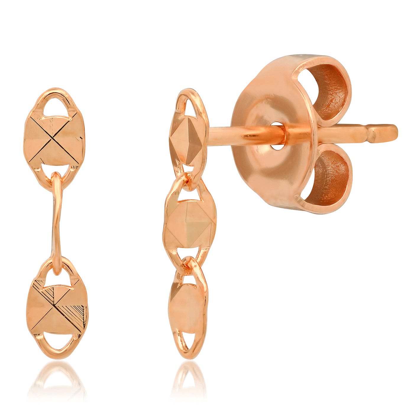 TAI JEWELRY | Hammered Chain Link Earrings | Earrings |