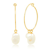 TAI JEWELRY | Hoop With Pearls | Earrings |