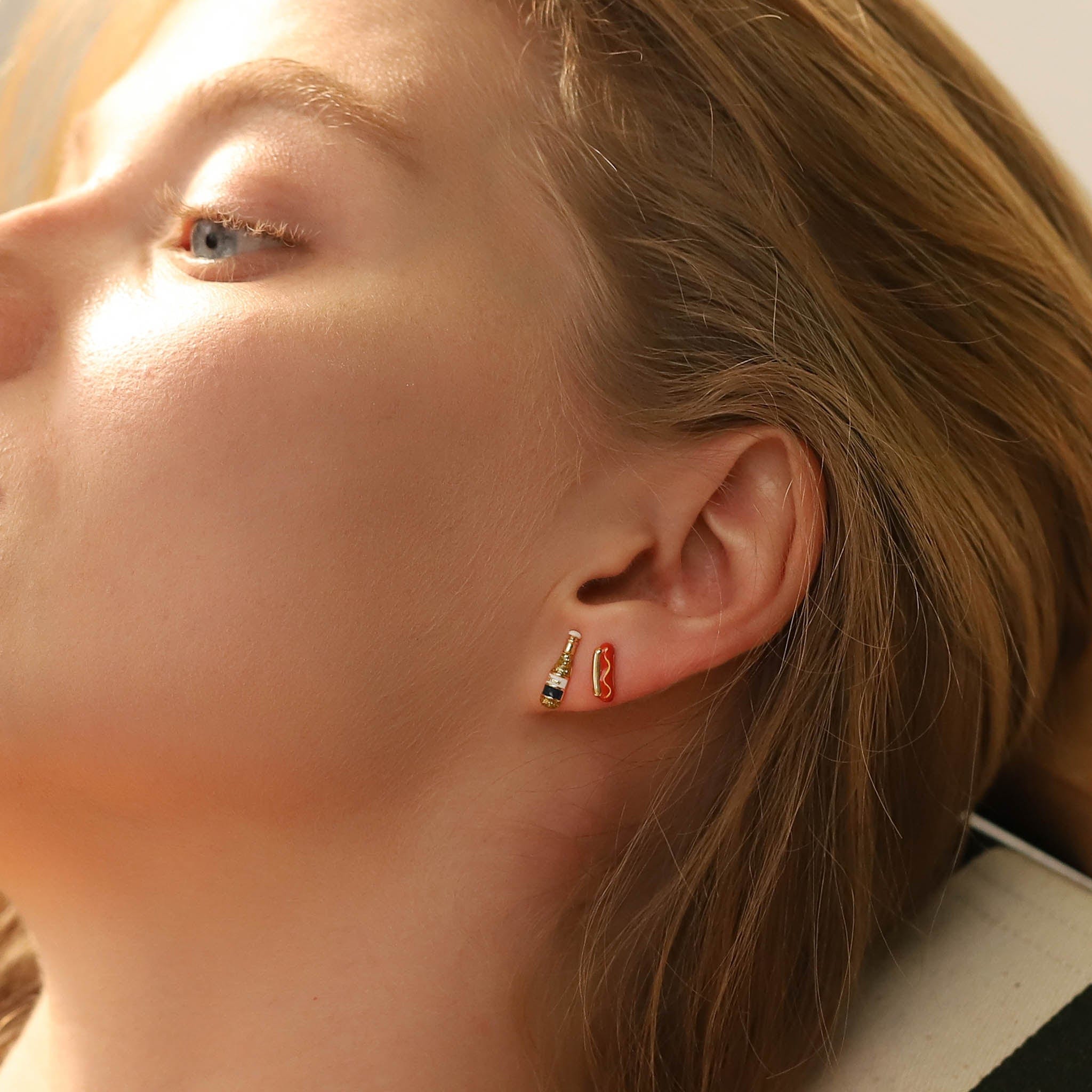TAI JEWELRY | Hot Dog and Beer Studs | Earrings |