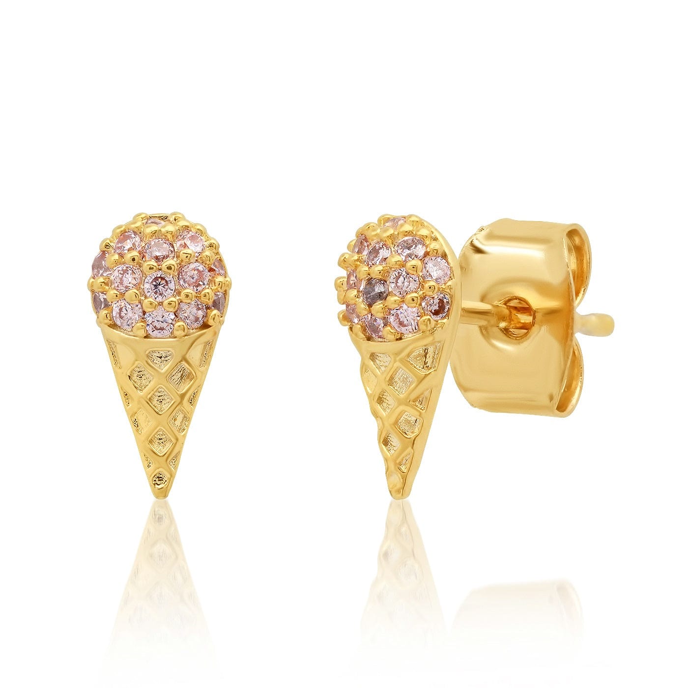 TAI JEWELRY Earrings Ice Cream Cone Studs