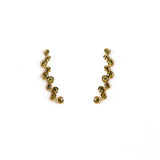 TAI JEWELRY Earrings GOLD-OLIVE Itty Bitty Stack Climber