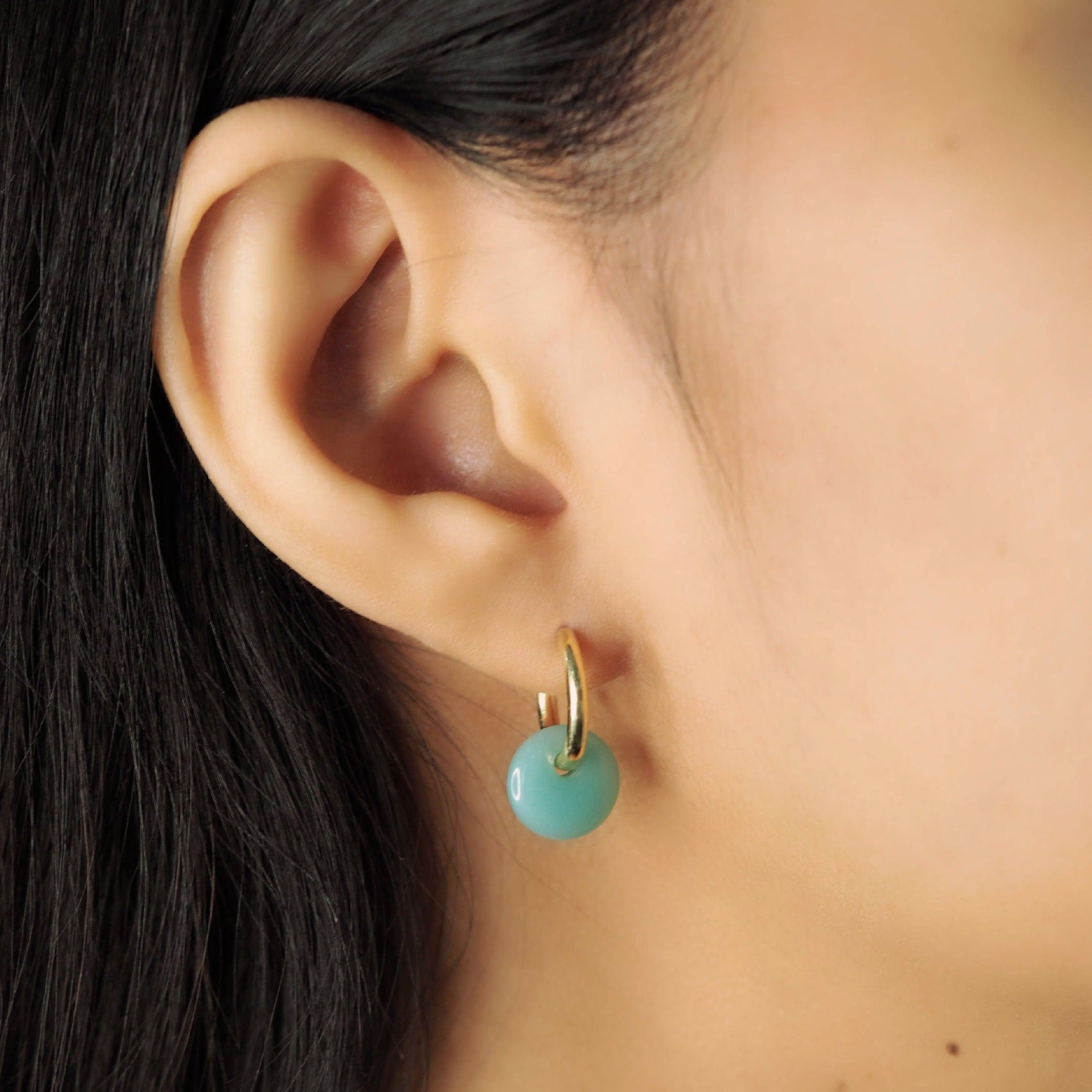 TAI JEWELRY | Jade Huggies | Earrings |