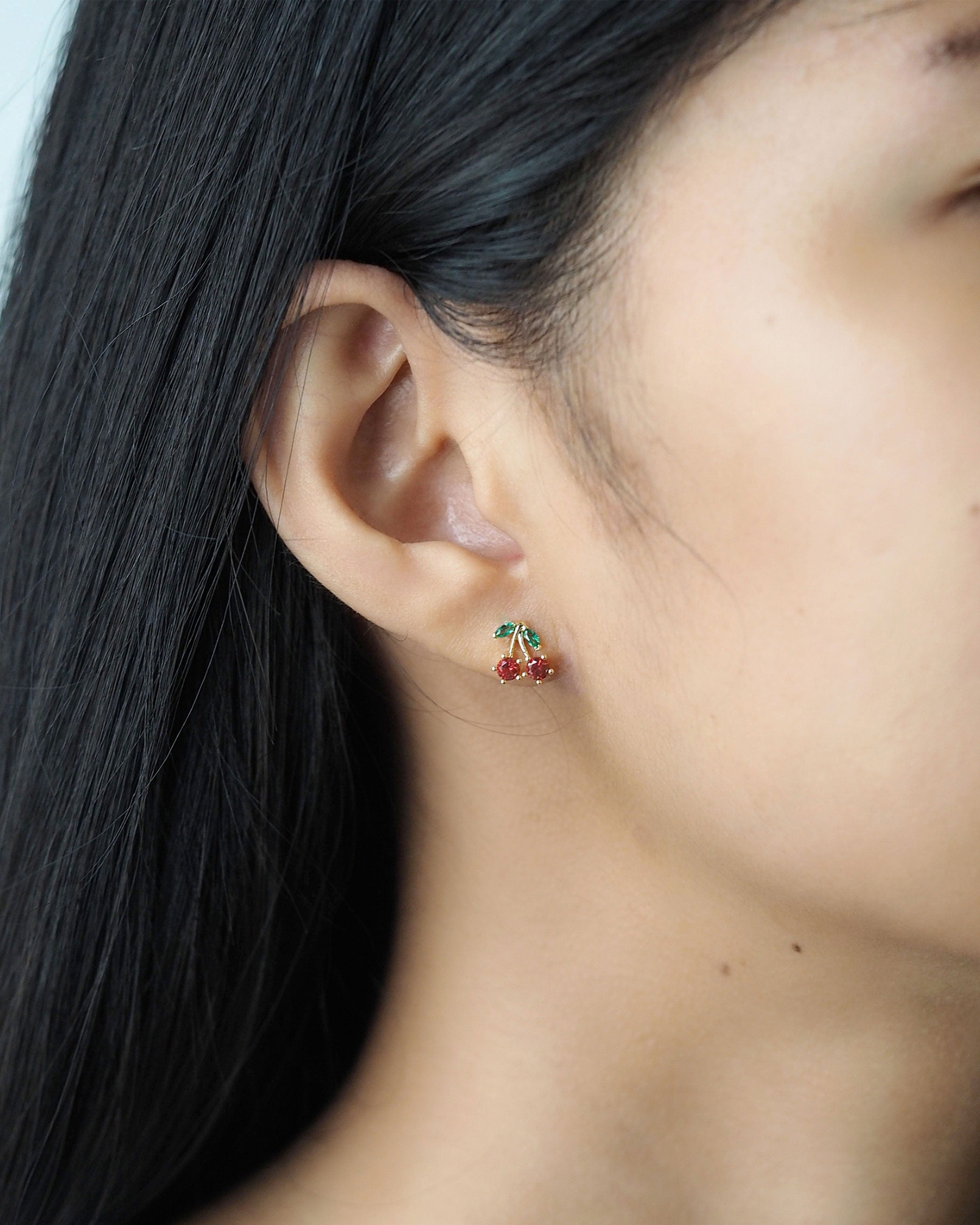 TAI JEWELRY | Juicy Cherry Studs | Earrings |