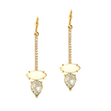 TAI JEWELRY | Labradorite & Cz Linear Drop Earrings | Earrings |