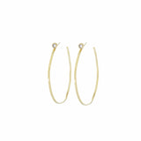 TAI JEWELRY | Large Hoop Earrings With Stud | Earrings |