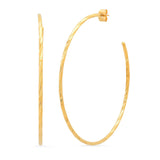 TAI JEWELRY Earrings Large Thin Twist Hoops