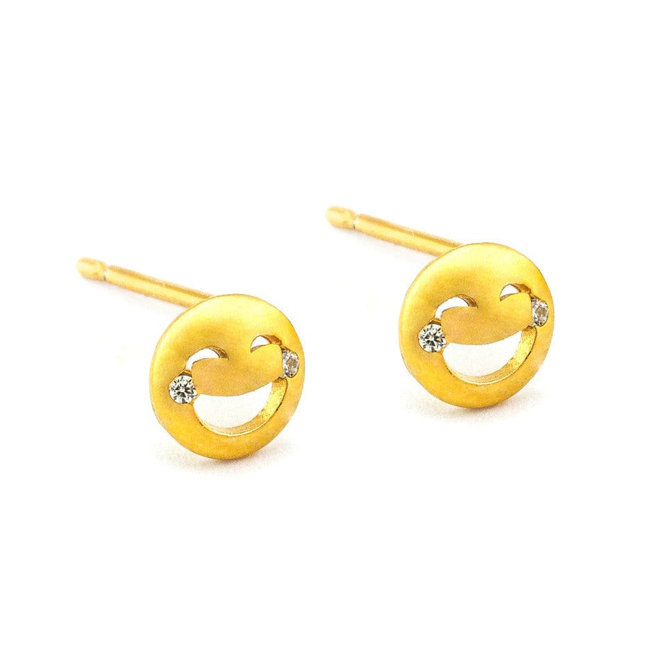 TAI JEWELRY Earrings Laugh Until You Cry Emoji Studs
