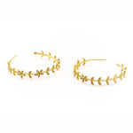 TAI JEWELRY | Leaf Hoop Earrings | Earrings |