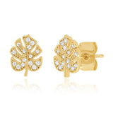 TAI JEWELRY Earrings Leaf Studs
