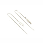 TAI JEWELRY Earrings Leaf Threader Earring