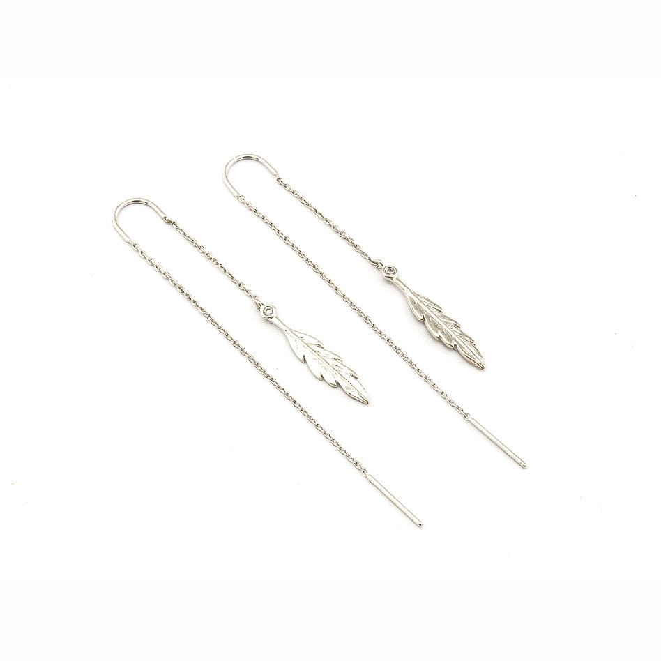 TAI JEWELRY Earrings Leaf Threader Earring