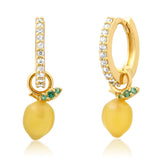 TAI JEWELRY | Lemon Huggie Earrings | Earrings |
