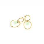 TAI JEWELRY | Light Mint Huggie With Hoop Earring | Earrings |