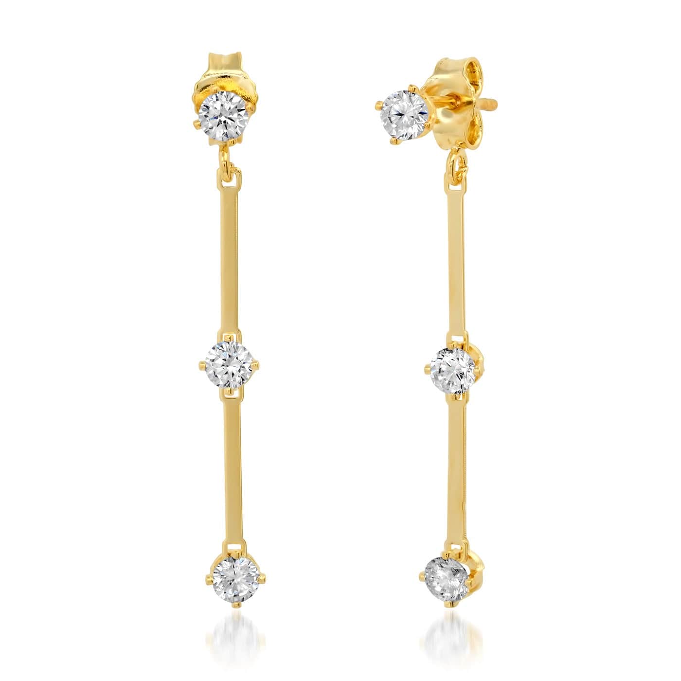 TAI JEWELRY | Linear Bar and Stud Ear Jacket | Earrings |