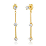 TAI JEWELRY | Linear Bar and Stud Ear Jacket | Earrings |