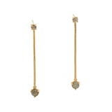 TAI JEWELRY Earrings Long Drip Snake Chain Earrings W Labradorite Accents