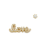 TAI JEWELRY Earrings Love Cz Stud