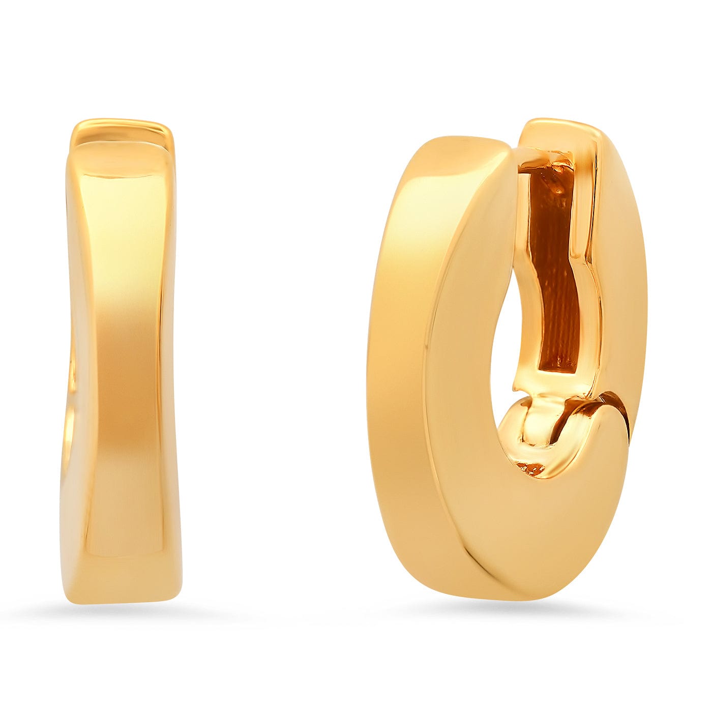 TAI JEWELRY | Luminous Curve Huggie | Earrings |