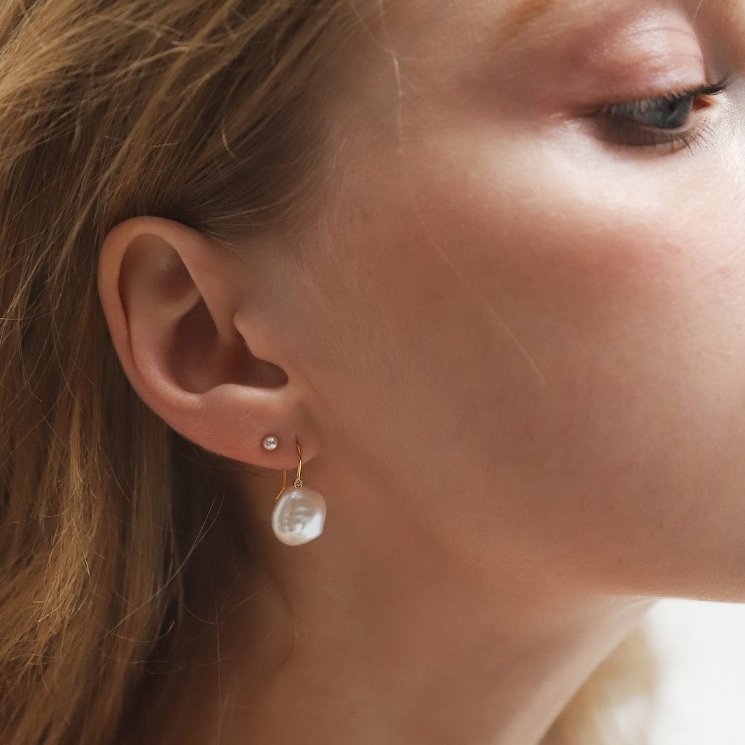 TAI JEWELRY Earrings Lustrous Drop Pearl Earrings