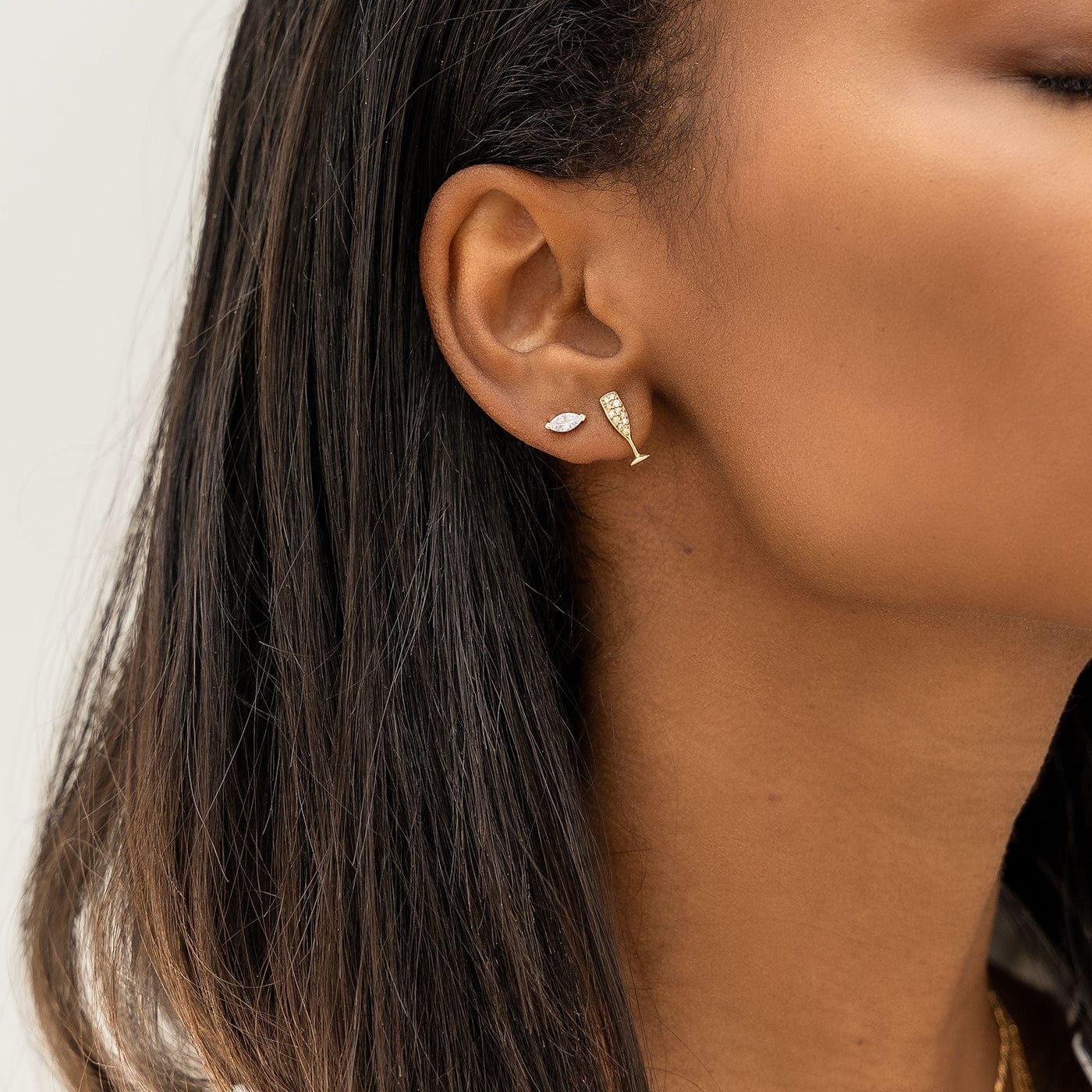 TAI JEWELRY Earrings Marquis Stud