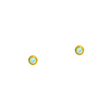 TAI JEWELRY | Mini Bezel Set Opal Studs | Earrings |