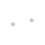 TAI JEWELRY | Mini Bezel Set Opal Studs | Earrings |