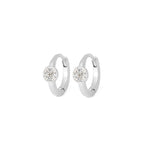TAI JEWELRY Earrings SILVER Mini Disc Huggie Earrings