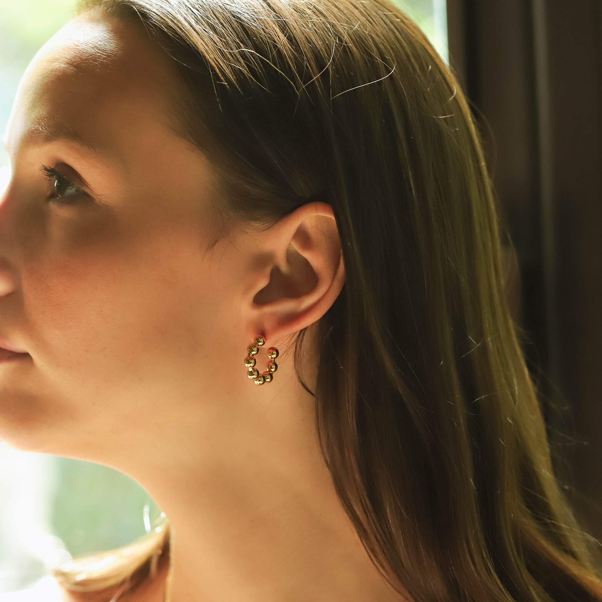 TAI JEWELRY | Mini Ball Huggie | Earrings |