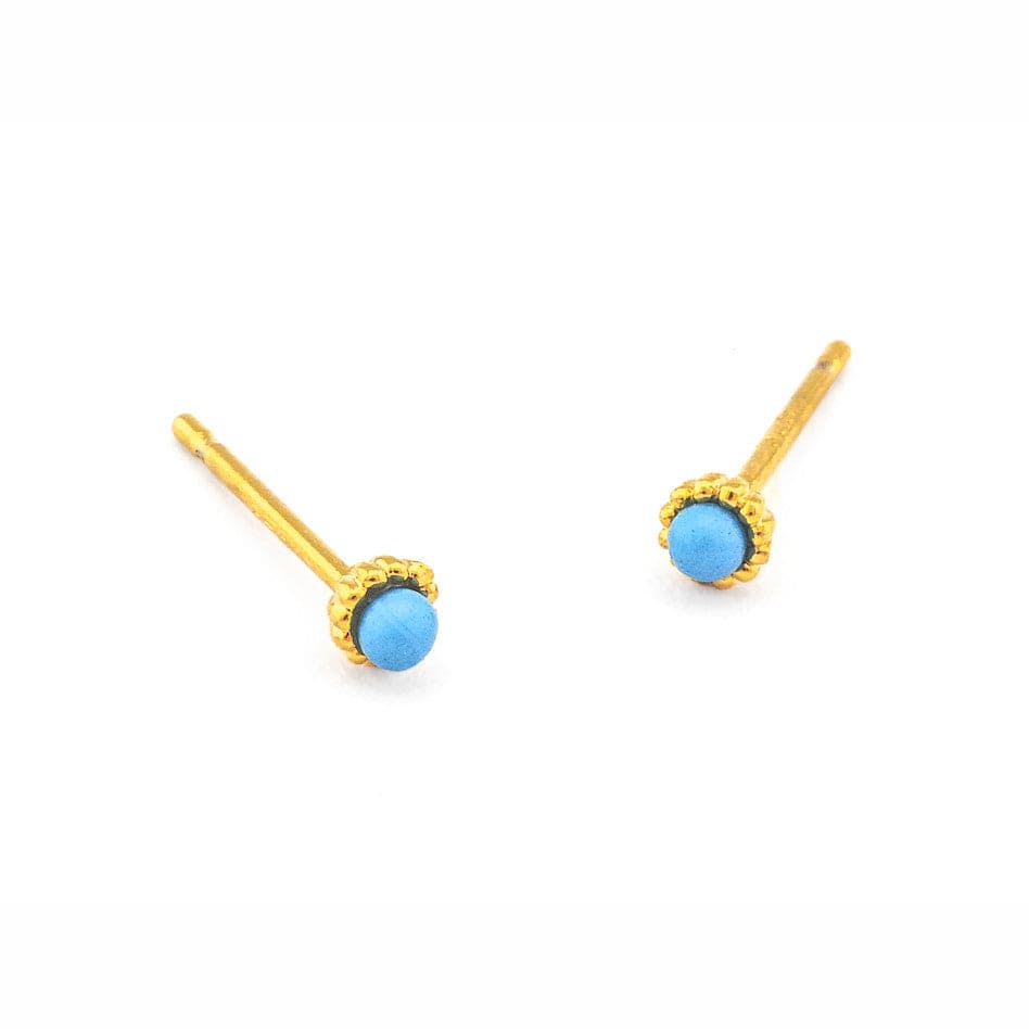 TAI JEWELRY | Mini Gold Trim Post Earring | Earrings |