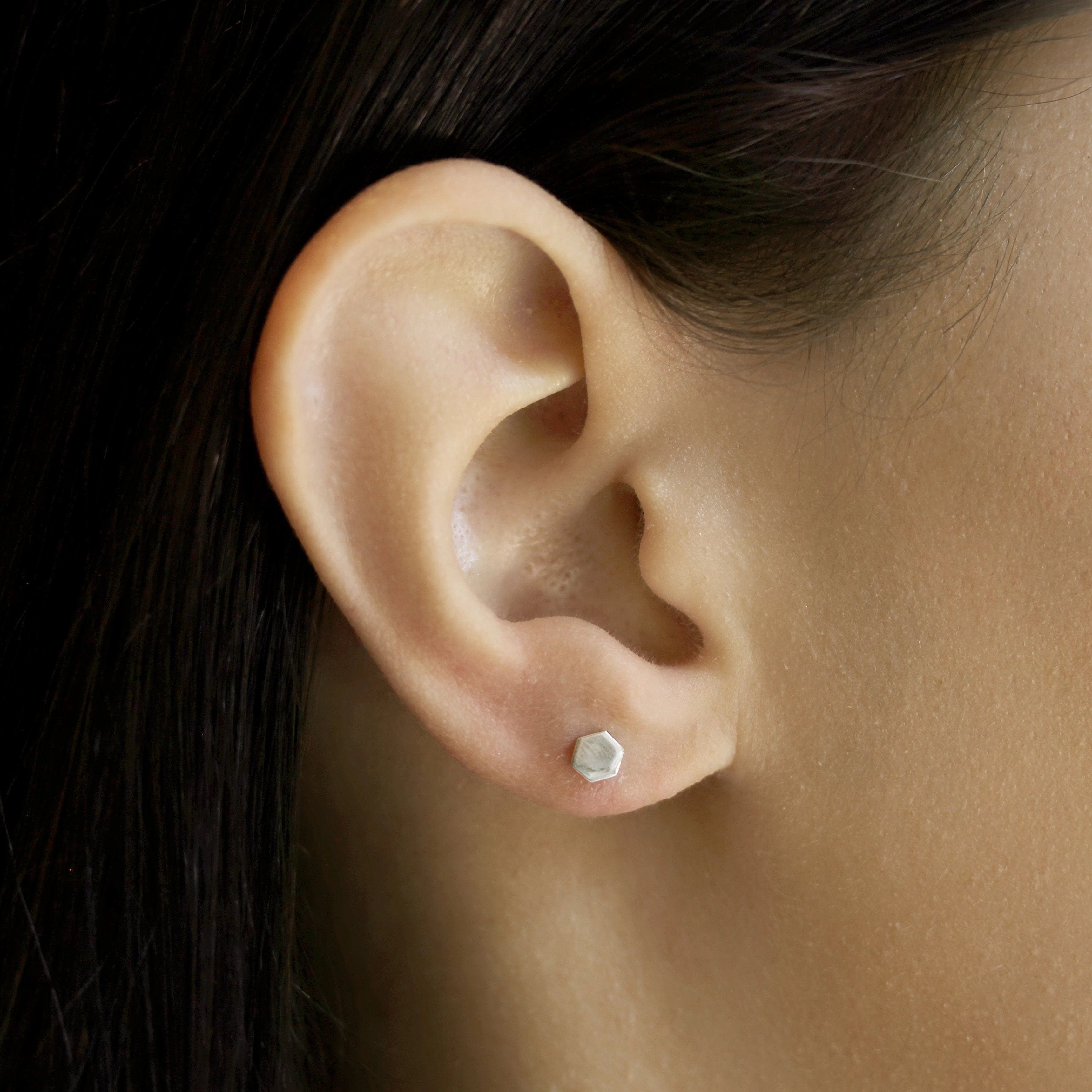 TAI JEWELRY | Mini Hexagon Studs | Earrings |
