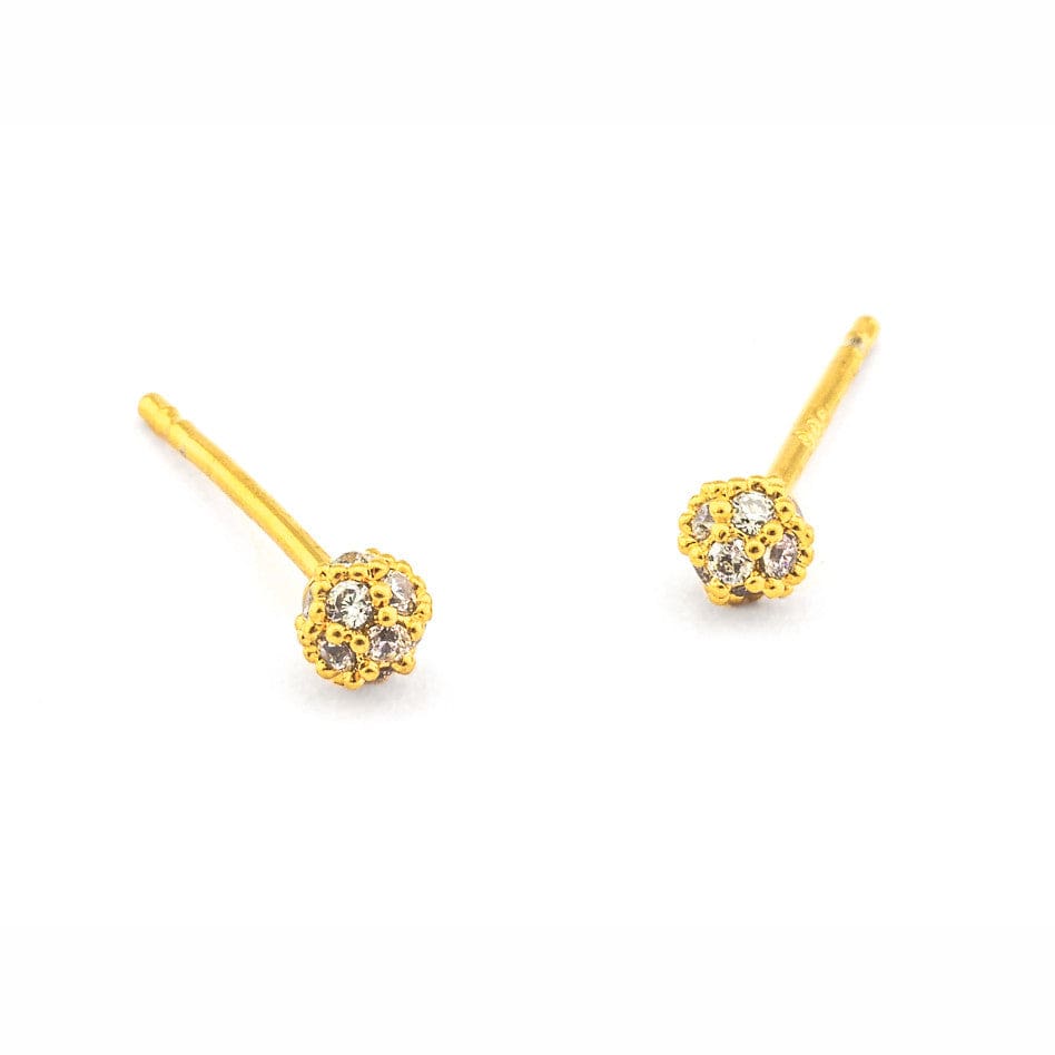 TAI JEWELRY | Mini Pave Ball Post Earrings | Earrings |