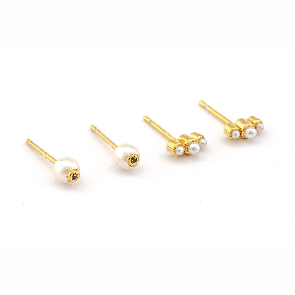 TAI JEWELRY | Mini Pearl Set Of 2 Earrings | Earrings |