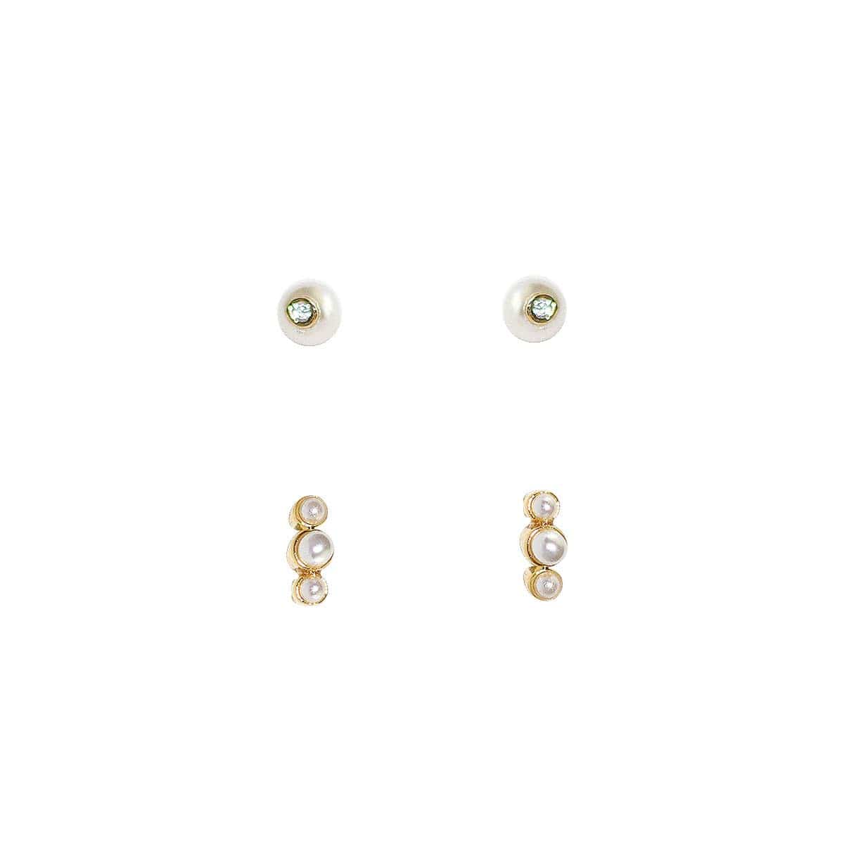 TAI JEWELRY | Mini Pearl Set Of 2 Earrings | Earrings |